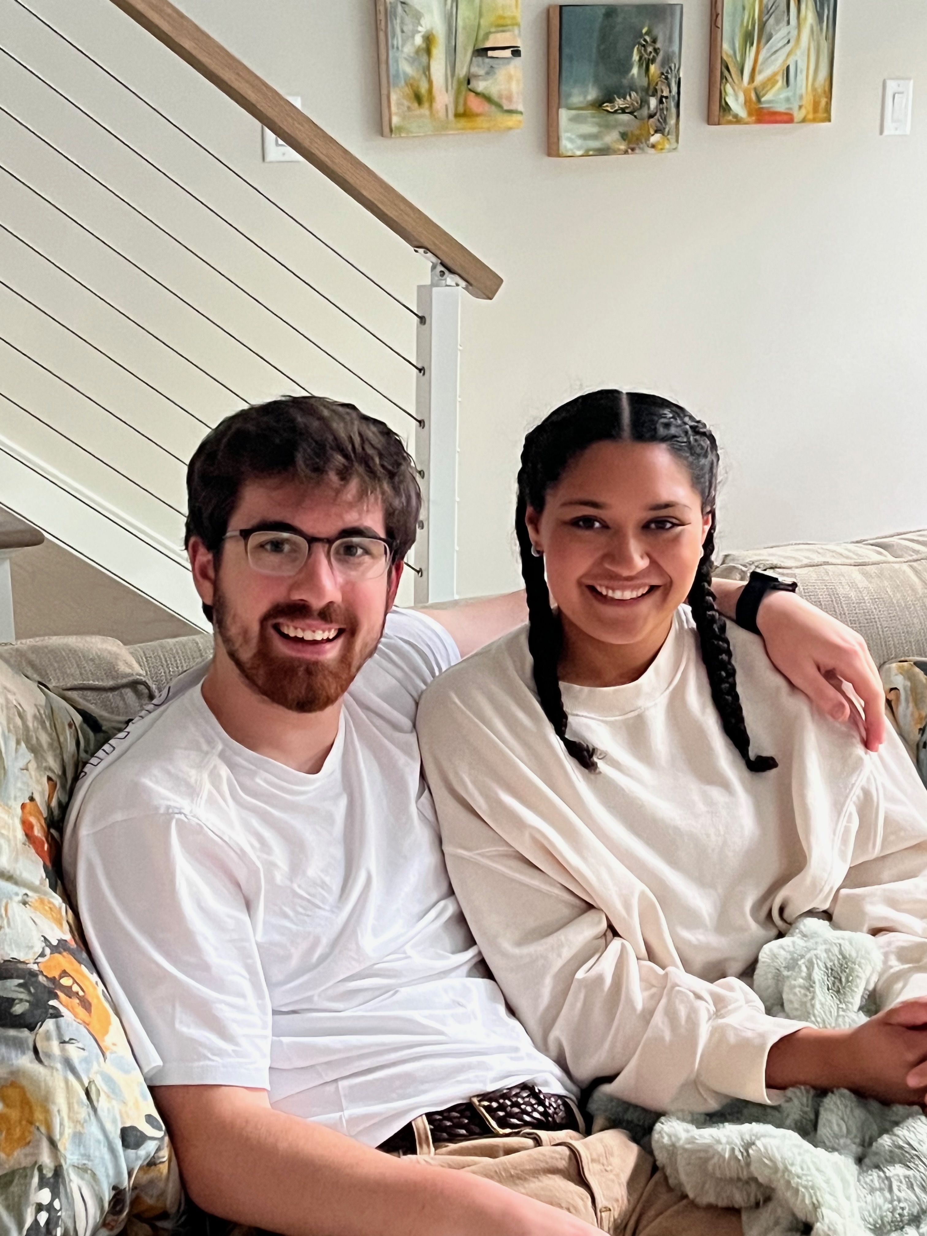Jonathan and Zoë at the beach